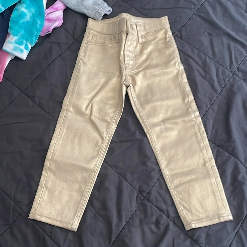 GAP Kids Gold High Rise Pants size 5 Halloween